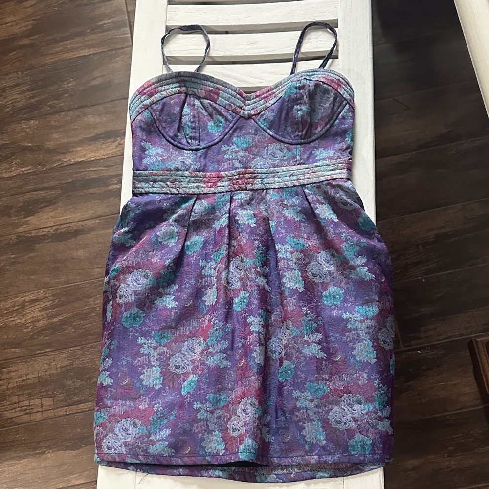 Free People Multicolor Floral Mini Dress